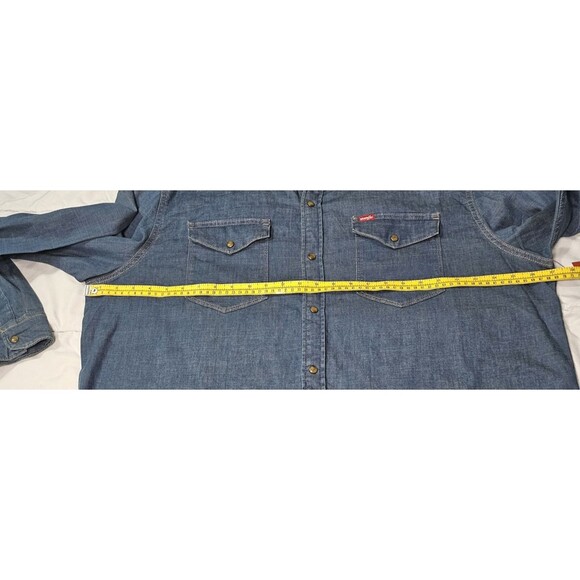 Wrangler Men's Big Premium Fit Long Sleeve Woven Shirt 2XL 2XG 2TG - Picture 12 of 16